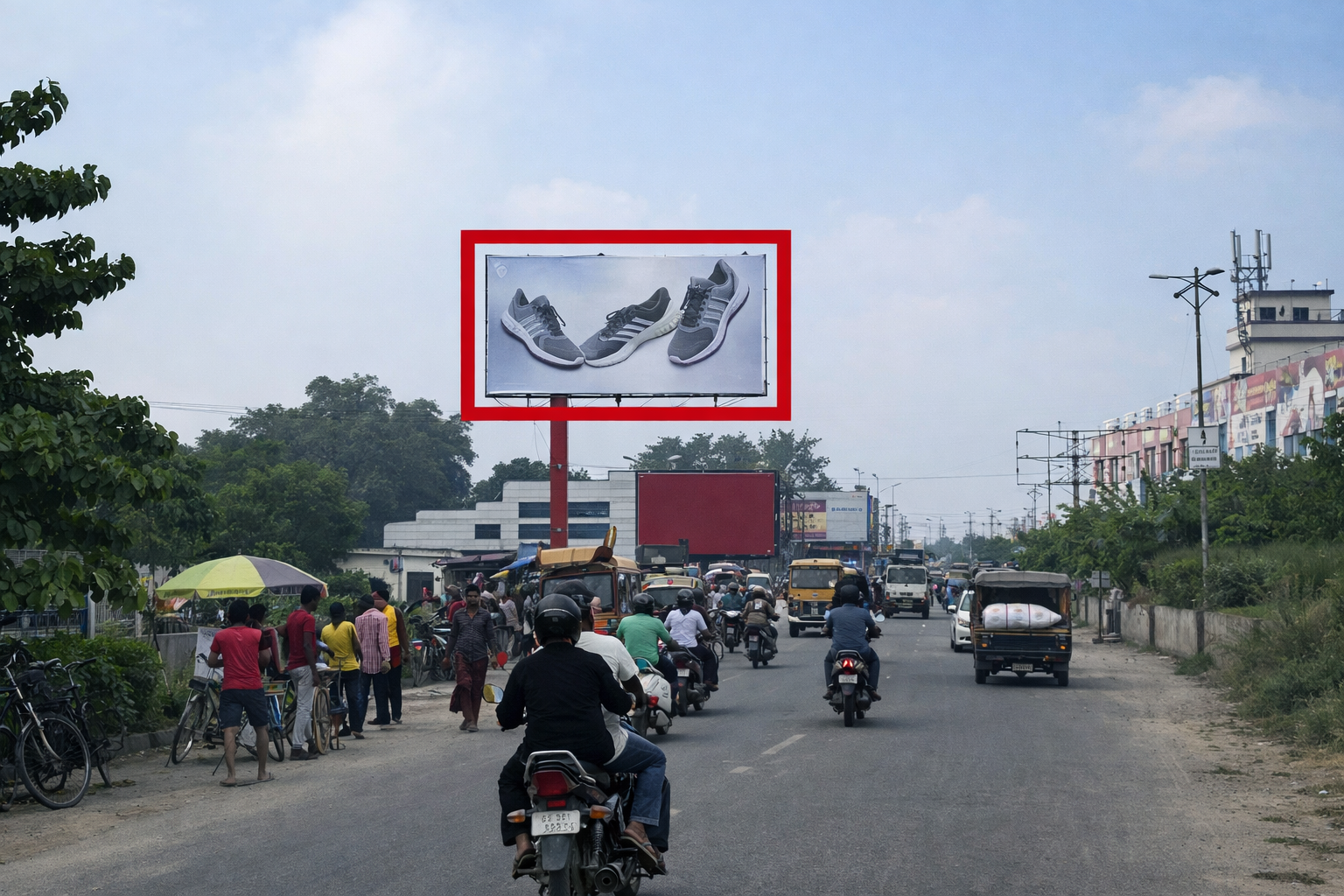 Advertising on Hoarding in Shiv Nagar - 