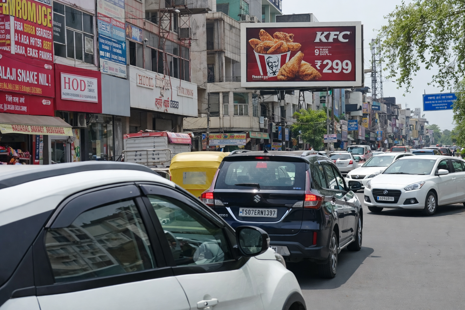 Hoarding Advertising in Rohini, Sector 6 Red Light Ayodhya Chowk, Delhi - 