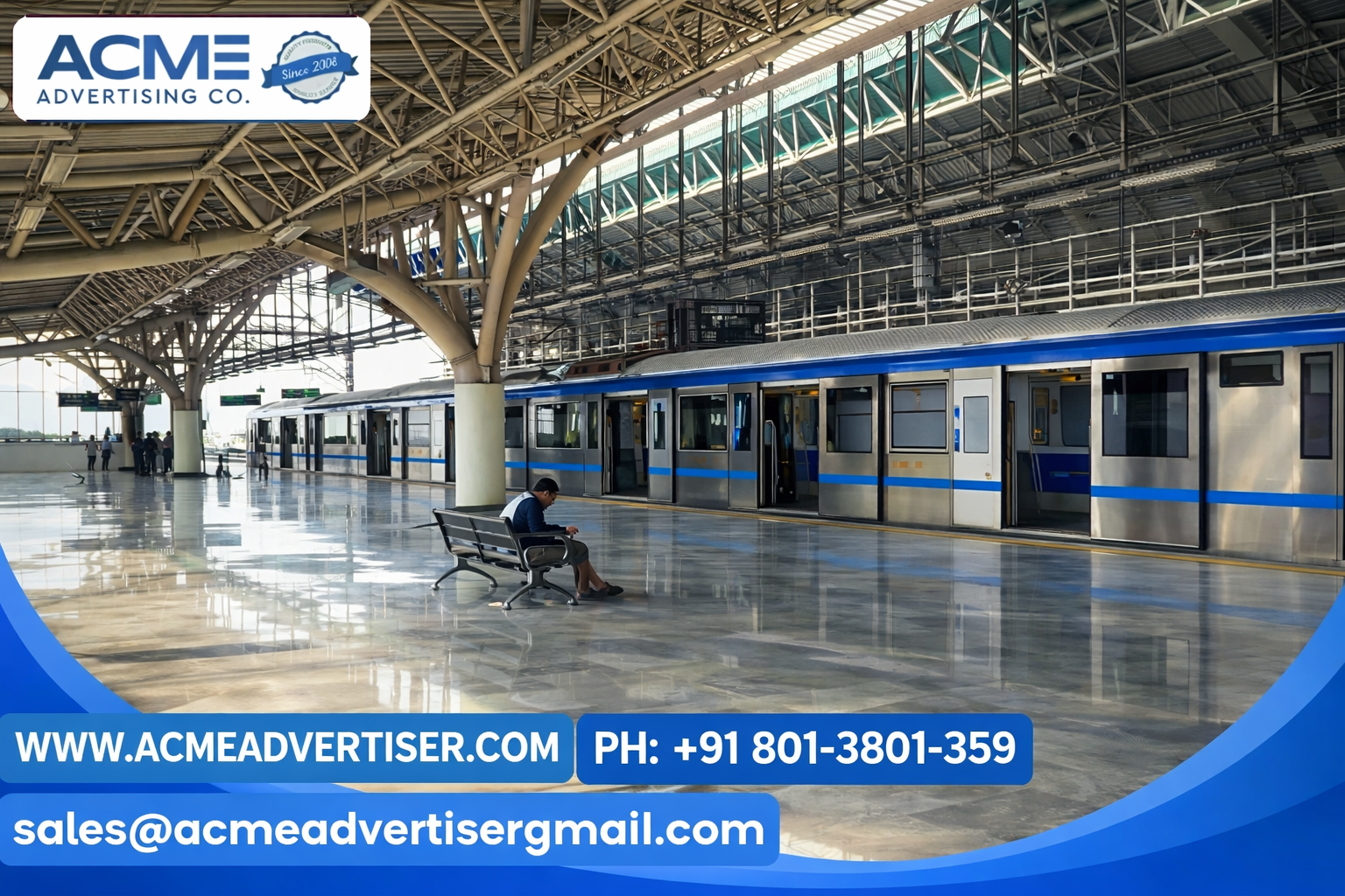 Metro Train Advertising In Adyar, Chennai,Tamil Nadu - 