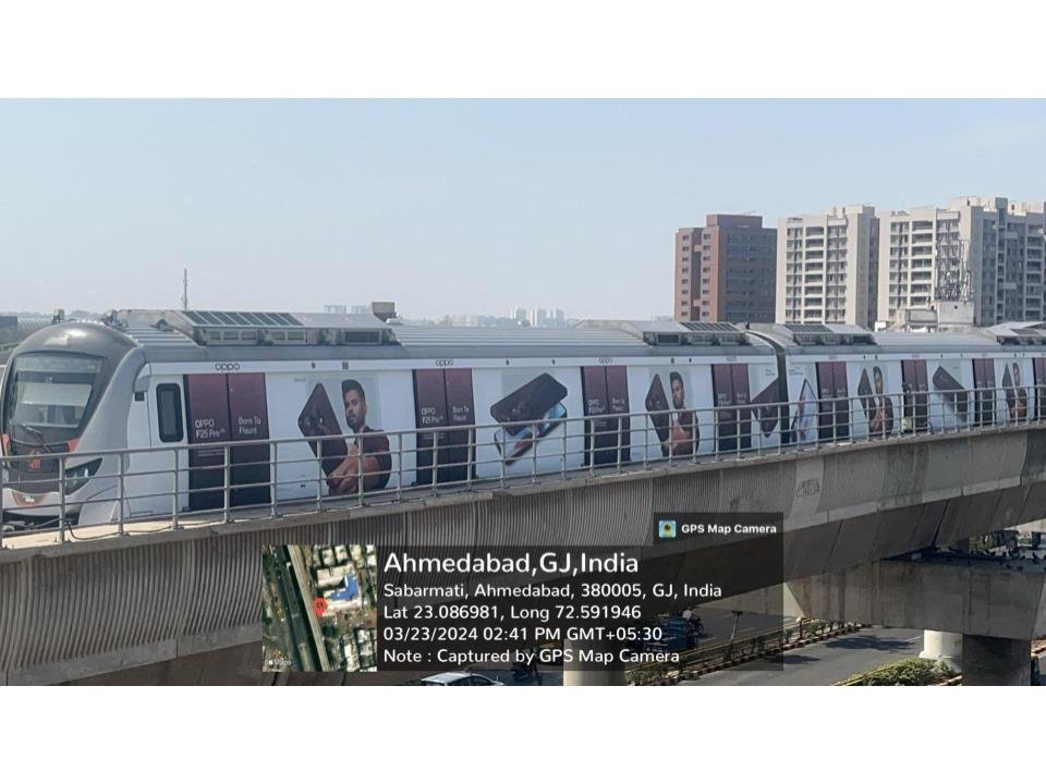 Metro Advertising near Iskcon Cross Road Ahmedabad - 