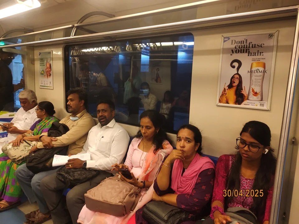 Metro Interior Advertising in Thirumangalam Station, Chennai - 