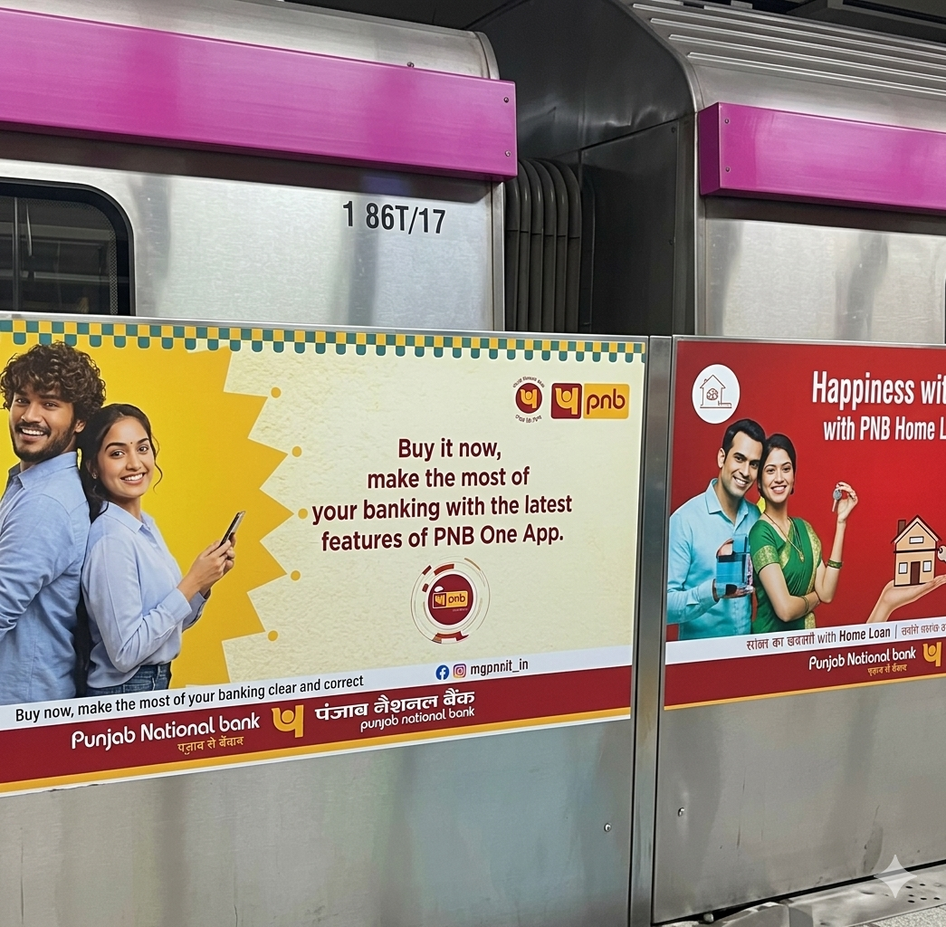 Metro Exterior Panel Advertising in Pari Chowk - 