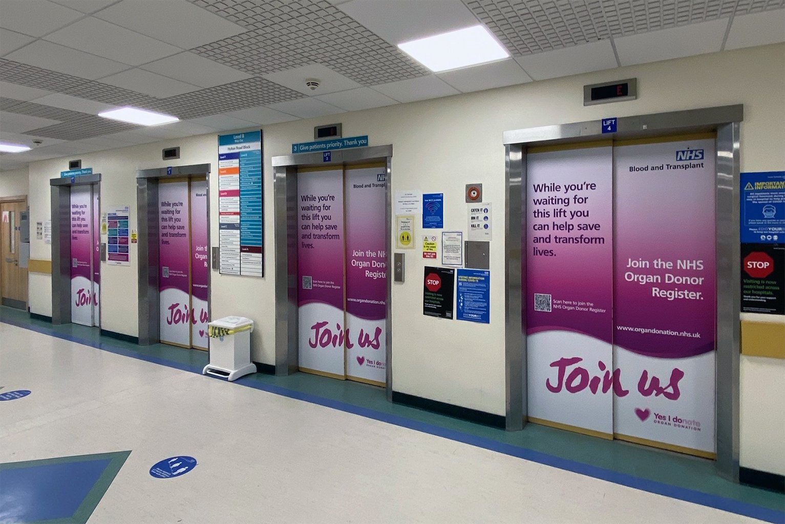 Hospital lift branding awareness campaign by Acme Advertising
