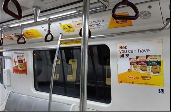 Inside Metro Train Panel Advertising in Lajpat Nagar, Delhi - 