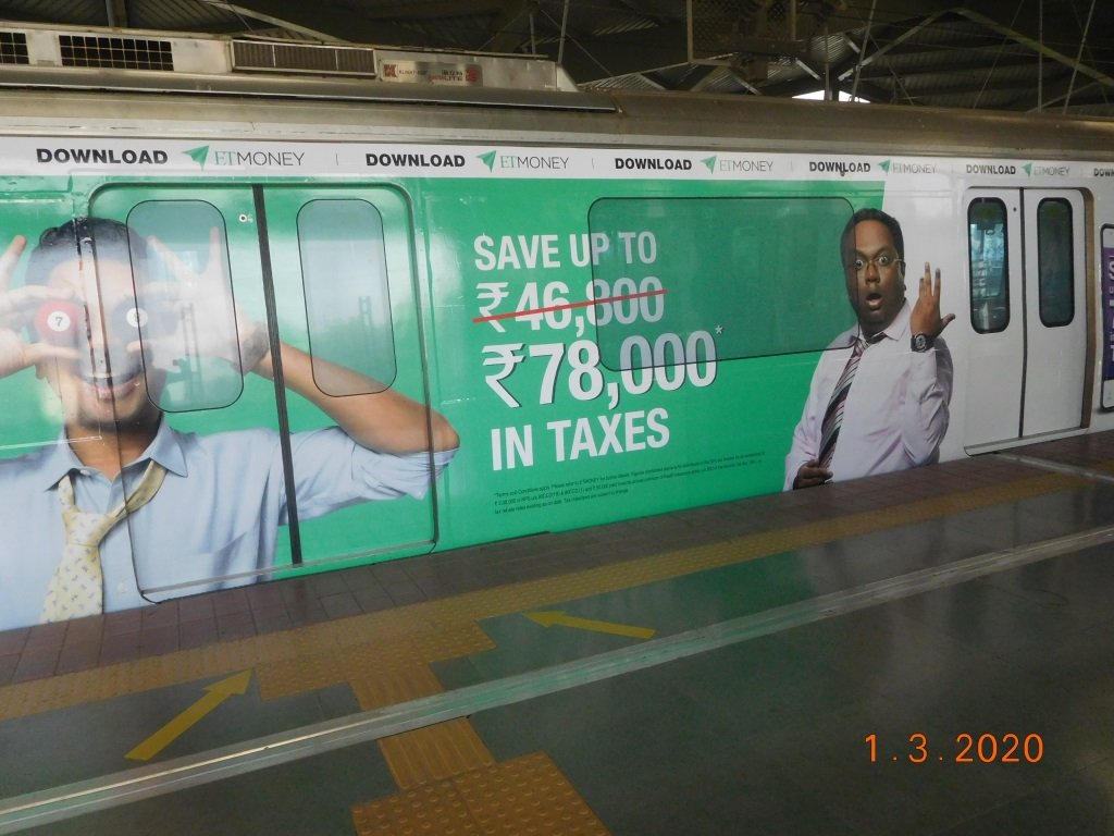 Metro Advertising Company in Sarai, Delhi with Acme Advertising Co delivering high visibility brand recall reach traffic awareness impact