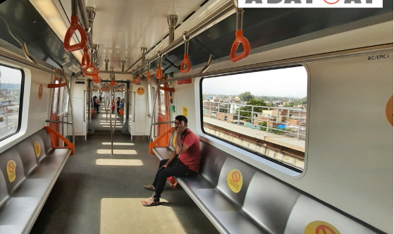 Metro advertising in Gift City Metro Station in Ahmedabad with Acme Advertising. - 