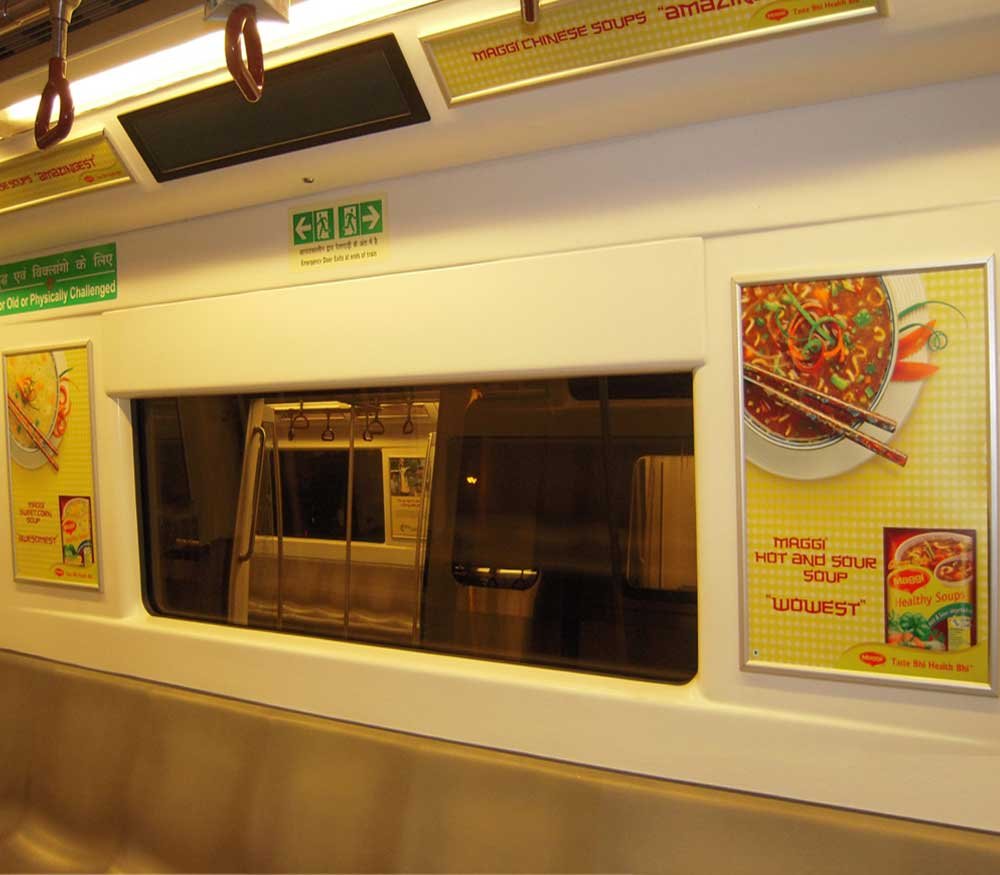 Metro advertising in IOC Road Metro Station in Ahmedabad with Acme Advertising - 