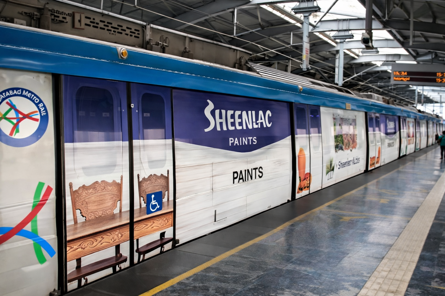 Metro advertising in Gandhi Hospital Hyderabad - 