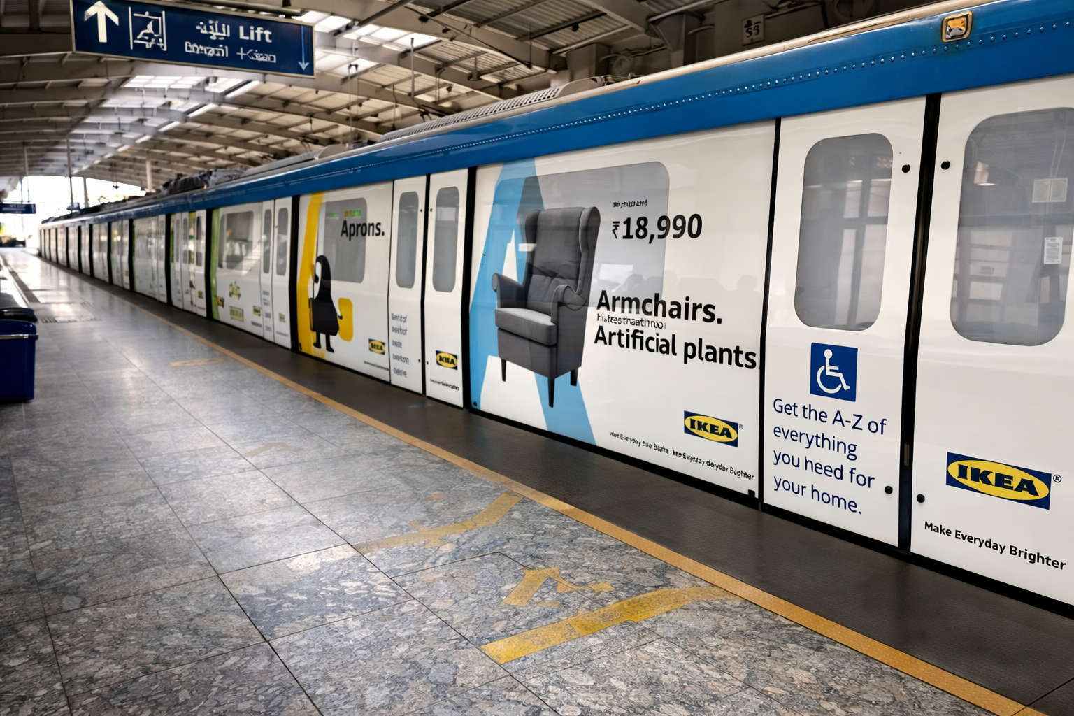 Metro advertising in JBS Parade Ground Hyderabad - 