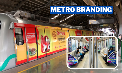 Inside Metro Advertising In Sector 34, Noida - 