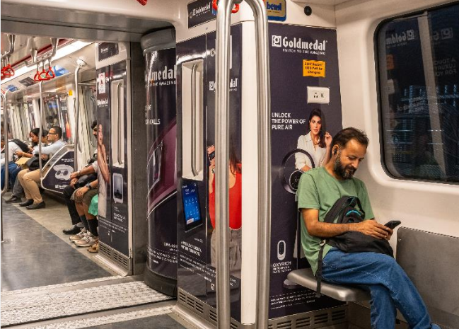 Metro inside coach advertising in Dahisar East, Mumbai - 