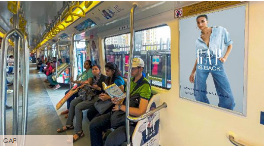 Metro inside coach advertising in Oshiwara, Mumbai - 