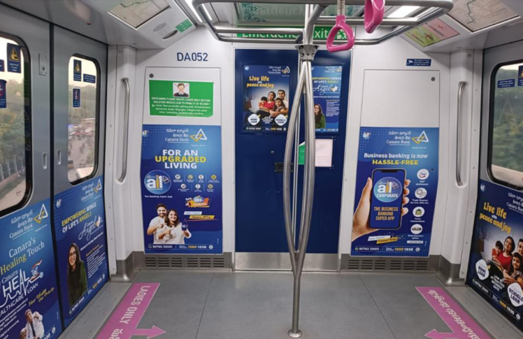 Metro inside coach advertising in Tarnaka, Hyderabad - 