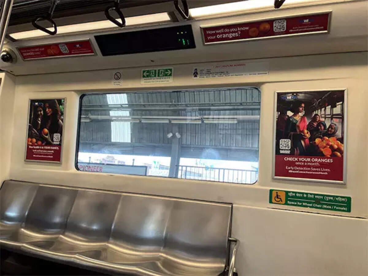 Metro Interior Panel Advertising in RBS College Metro Station, UP - 