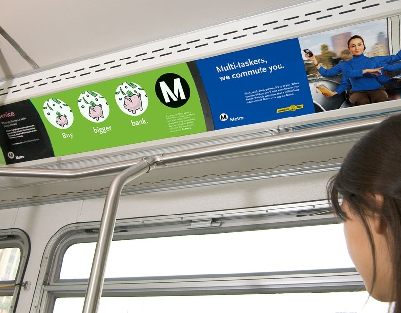 Metro Inside Strip Advertising in Mankameshwar Metro Station, UP - 