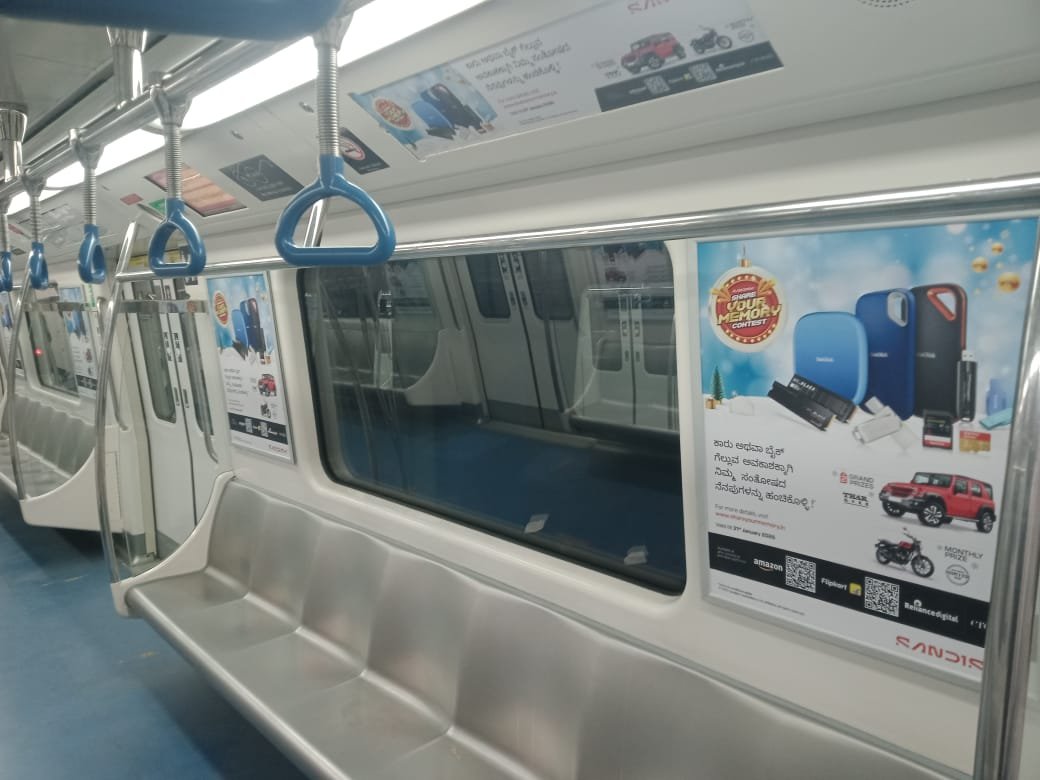 Metro Interior Panel Advertising in Sindhi Camp Metro Station, RJ - 