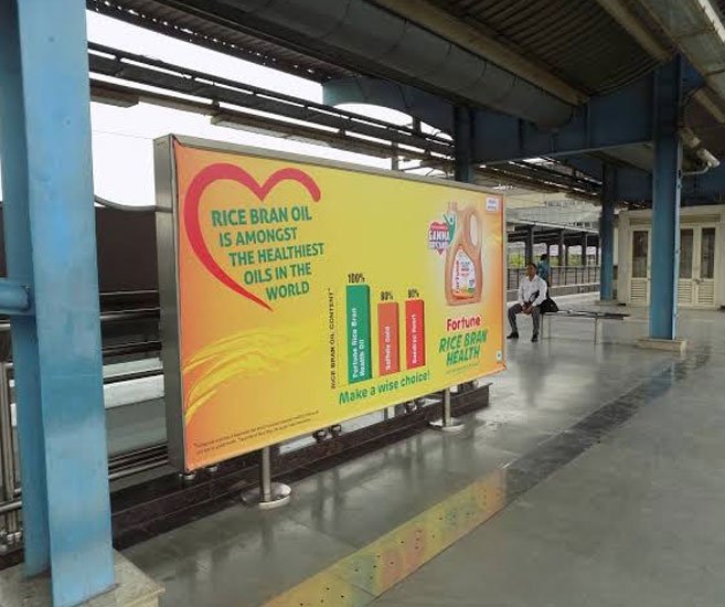 Metro Platform Panel Advertising in Badi Chaupar Metro Station, RJ - 