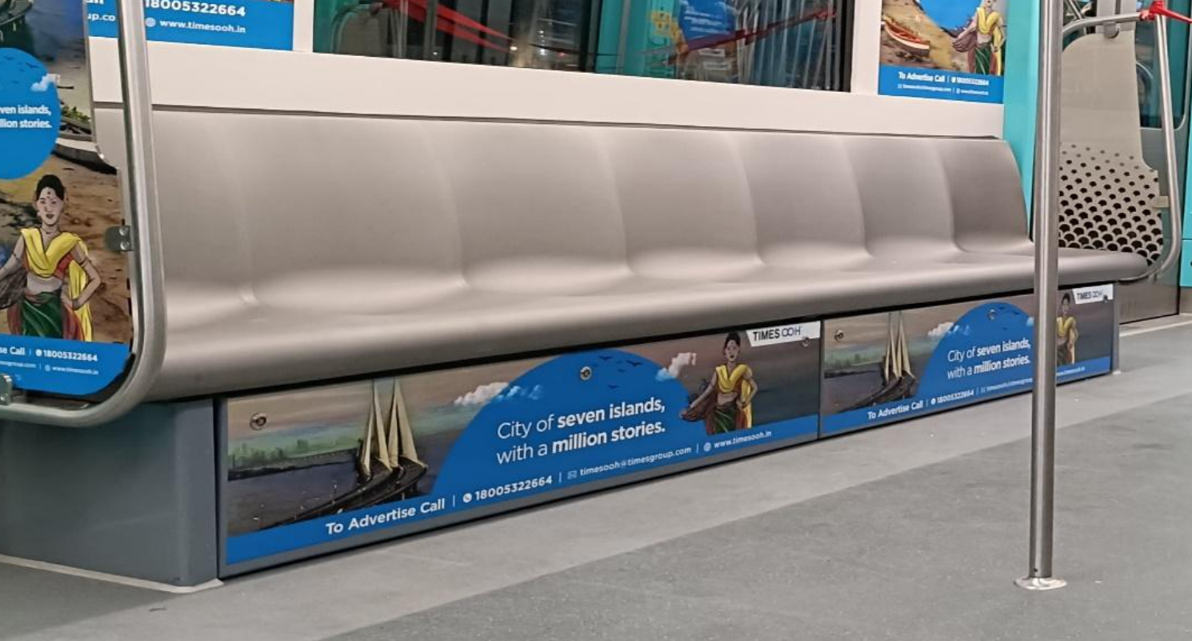Metro seat branding in Mumbai - 
