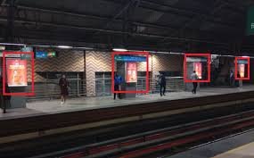 Metro station advertising in Park Street in Kolkata - 