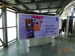 Metro station advertising in Sitabuldi in Nagpur metro - 