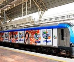 Metro train advertising in Automotive Square in Nagpur - 