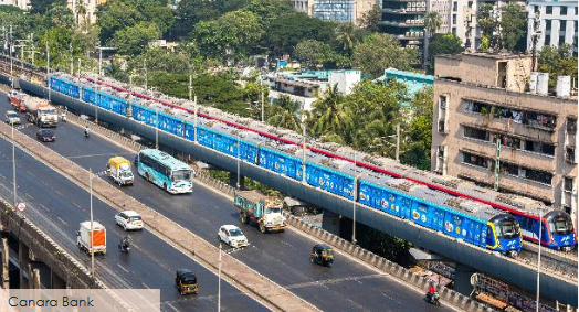 Metro train wrap advertising in Kandivali West, Mumbai - 