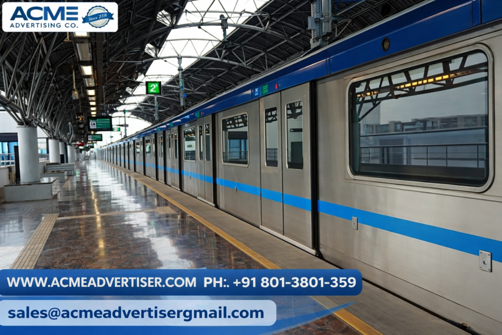 Nungambakkam Metro Station Branding Acme Advertiser Co.