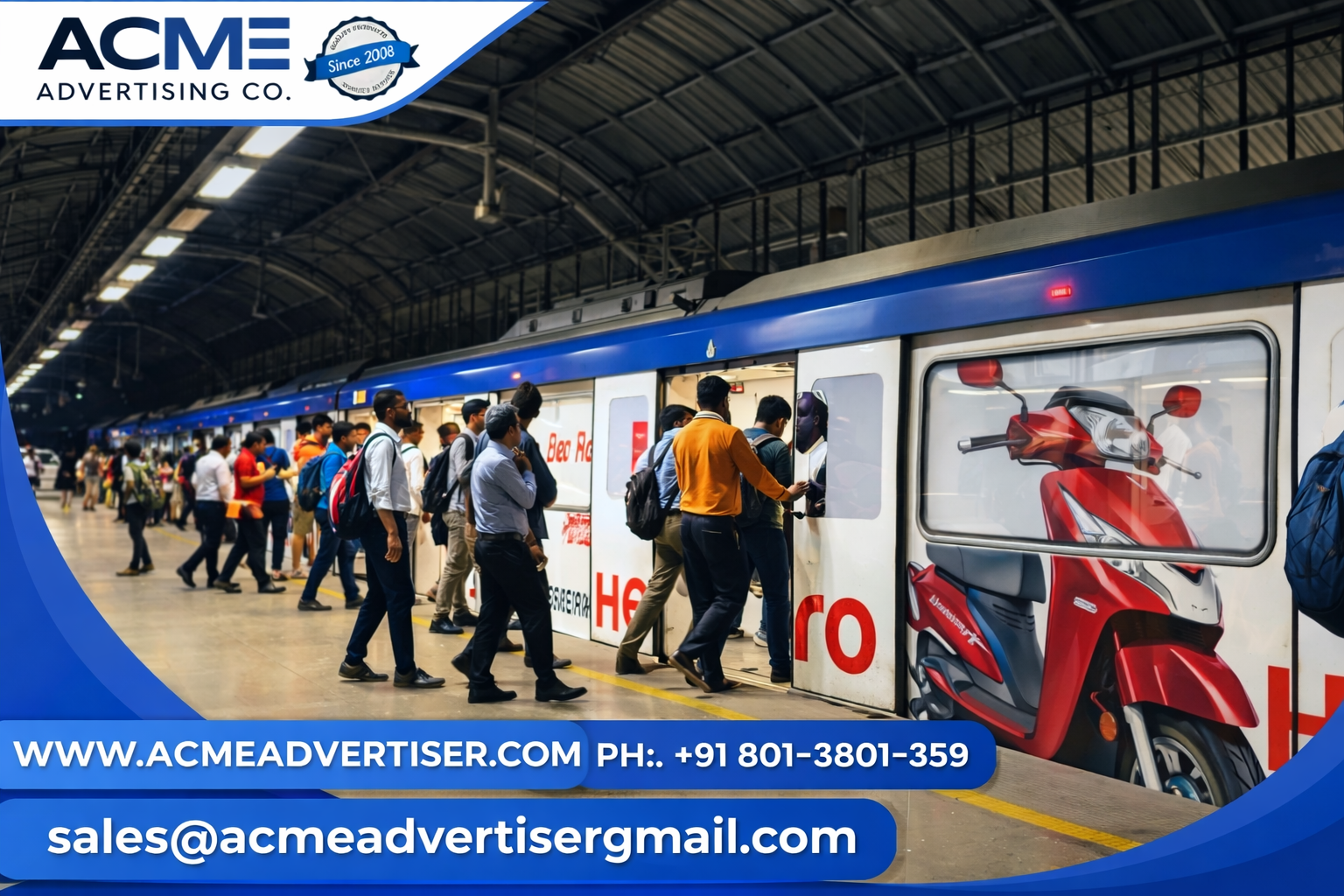 Metro Train Advertising In Porur, Chennai,Tamil Nadu - 