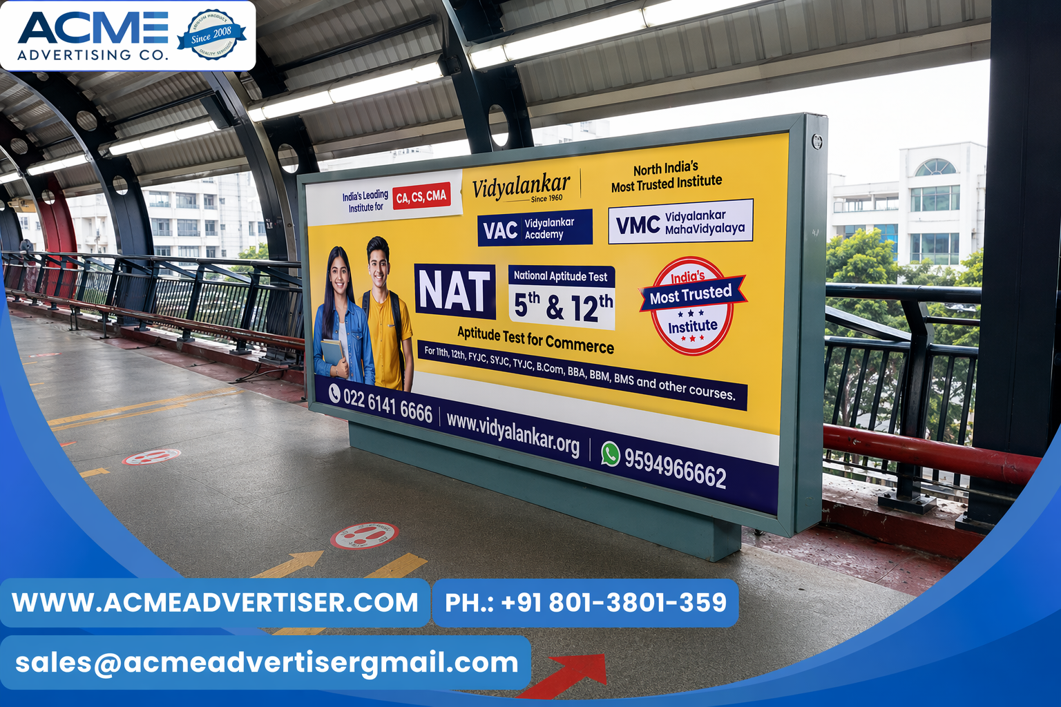 Metro Station Board Advertising In Rohini West, Delhi - 
