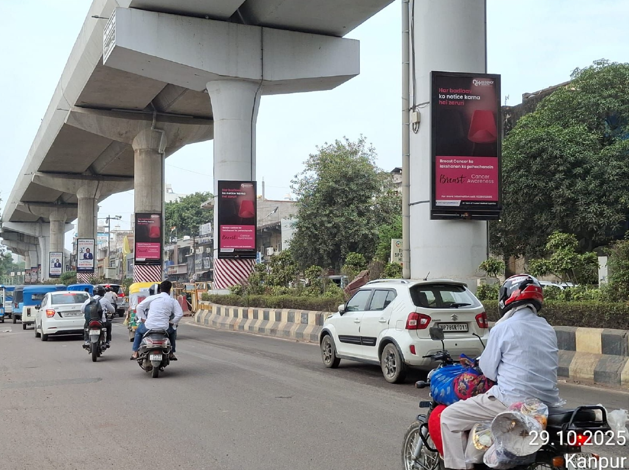Metro pole kiosk in Kanpur, Uttar Ppradesh - 