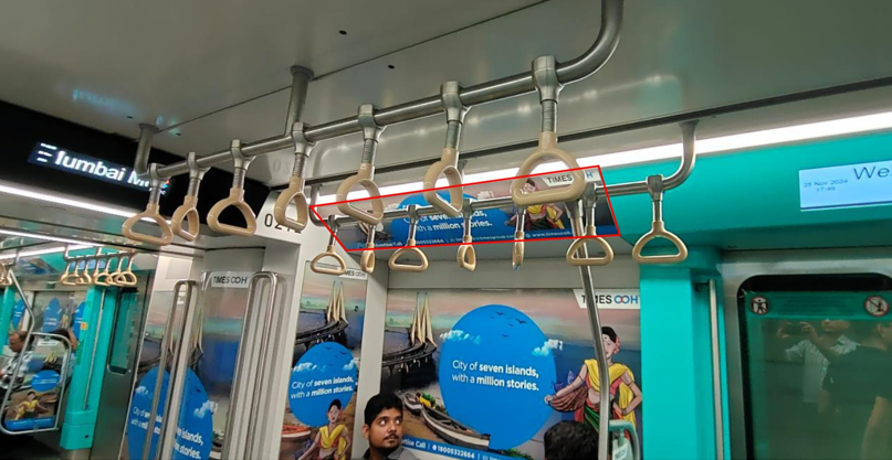 Metro inside coach advertising in Mumbai - 