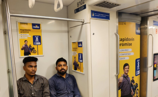 Inside Metro Train Adverting In Sholinganallur, Chennai - 
