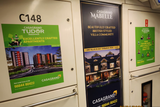 Inside Door Panel Metro Train Advertising In Nungambakkam, Chennai - 