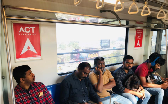 Inside Metro Train Advertising In Kodambakkam, Chennai - 