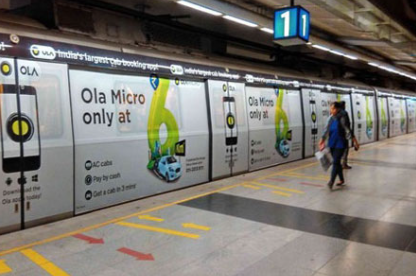 Metro Advertising in Patel Chowk Delhi - 