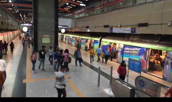Metro advertising in Shivaji Stadium Delhi - 