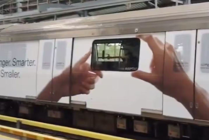 Metro advertising in Jasola Apollo in Delhi - 