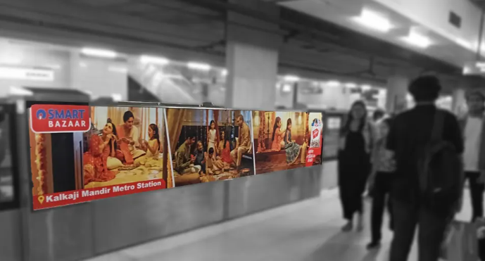 Metro advertising in Govind Puri in Delhi - 