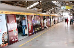 Metro advertising in Kailash Colony in Delhi - 