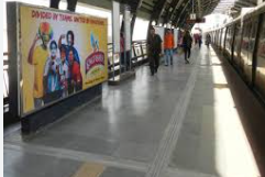 Metro advertising in Jawaharlal Nehru Stadium in Delhi - 