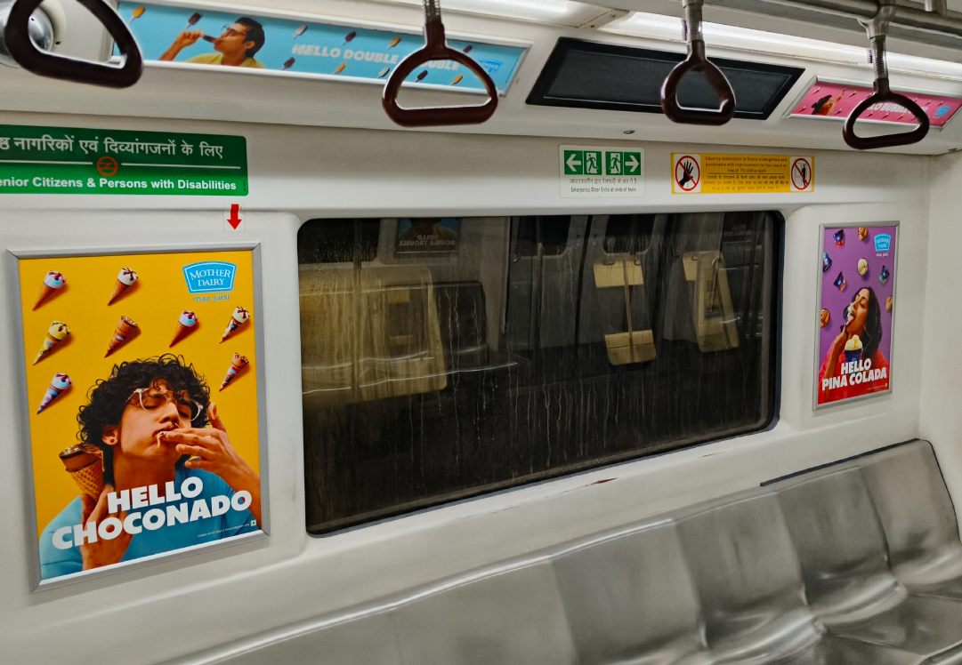 Metro advertising in Lal Quila in Delhi - 