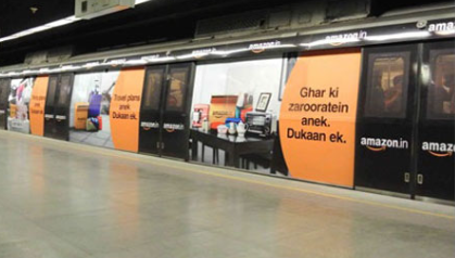 Metro advertising in Bata Chowk Faridabad - 