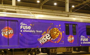 Metro advertising in NHPC Chowk Delhi - 