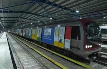 Metro advertising at Magadi Road metro station in Bengaluru - 