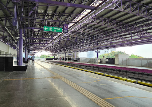 Metro advertising at Singayyanapalya metro station in Bengaluru - 