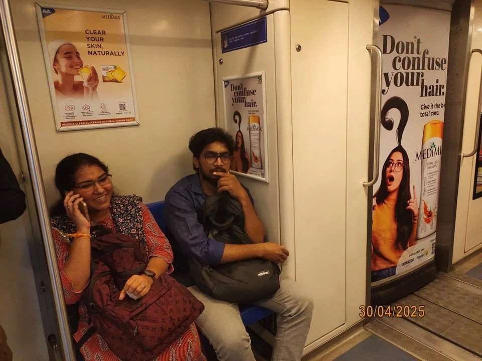 Chennai Metro In-Train Advertising at Tollgate Station - 