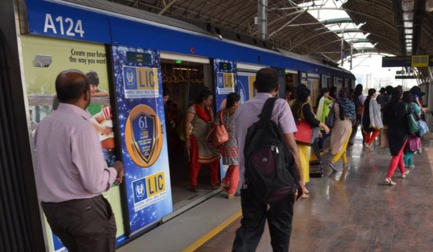 Metro Train Advertising in Little Mount Station, Chennai - 