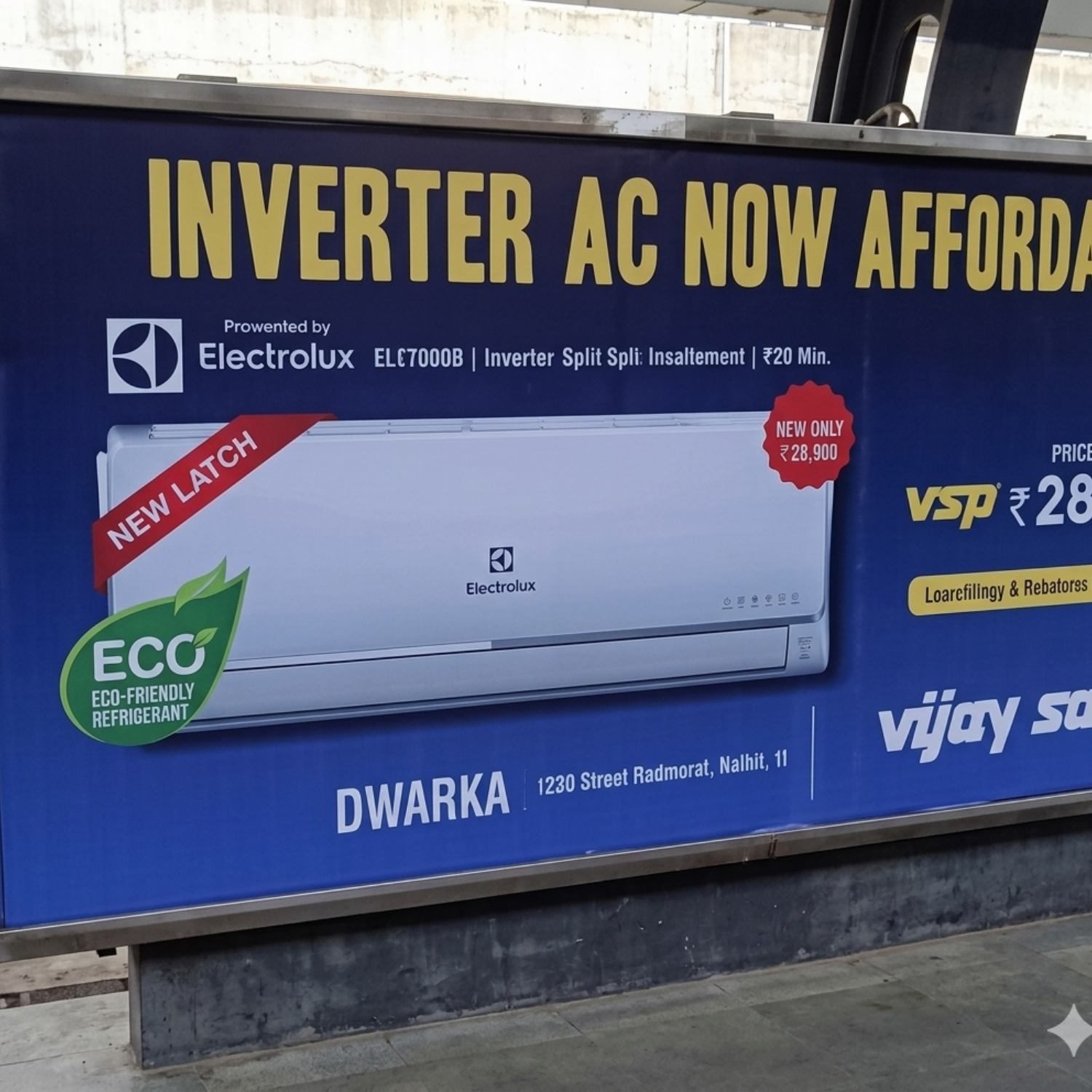 Metro advertising at Whitefield in Bengaluru - 