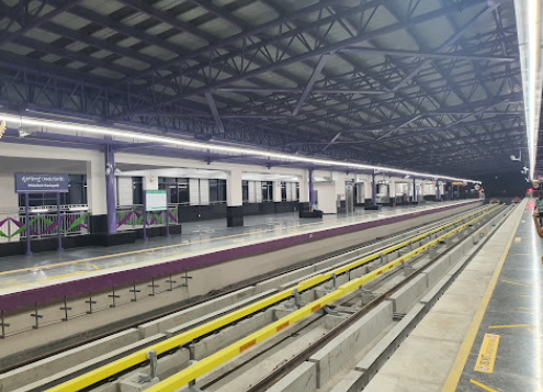 Metro advertising at Whitefield in Bengaluru - 