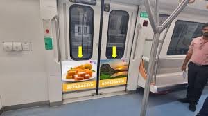 Metro Door Panel Advertising In Kashmere Gate - 